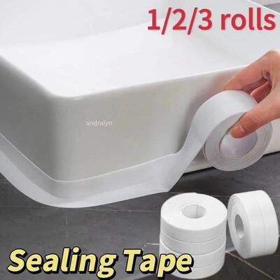 Shower Bath Sealing Tape Strips PVC Self Adhesive Waterproof