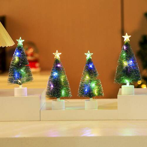 LED colorful light Christmas pine needle tree发光圣诞树