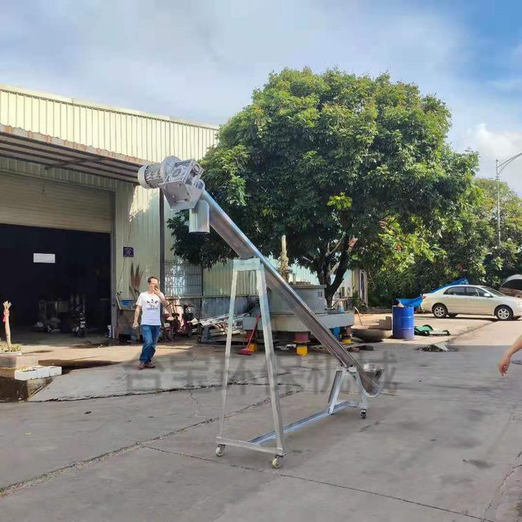 供应贵阳螺旋上料机厂家塑胶颗粒上料机五金除油粉输送机