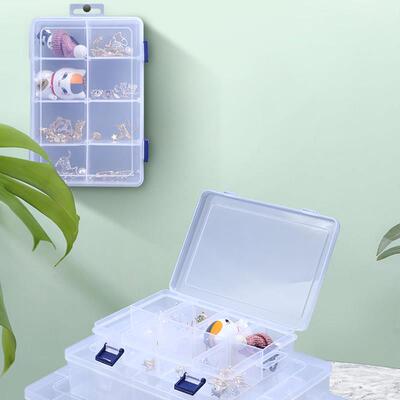 Plastic Storage Box Detachable Divider Organizer Tool Compon