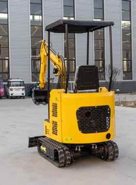 1.5吨农用果园挖挖沟履带挖机内室工坑作破碎钻孔85228家用迷你挖