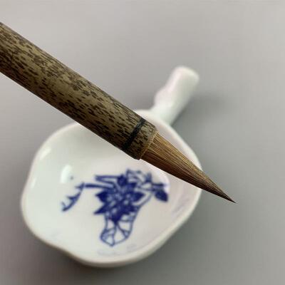 高档国画毛笔花竹狼子笔专用兰竹手工兰湖古法毫中锋楷书行书创作