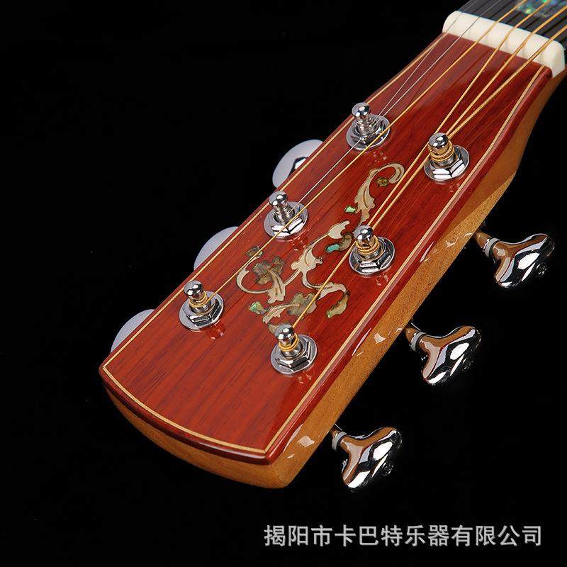 厂直购吉他初UYU学者41寸全单工民谣吉他箱吉O他可贴电LOG现