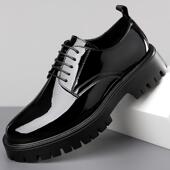 皮高鞋 男士 季 正品 休闲级感大头真皮高正春装 商务增厚底结婚新郎马