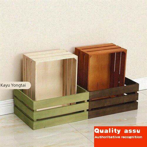 -solid wood storage box retro storage box wooden crate wedd