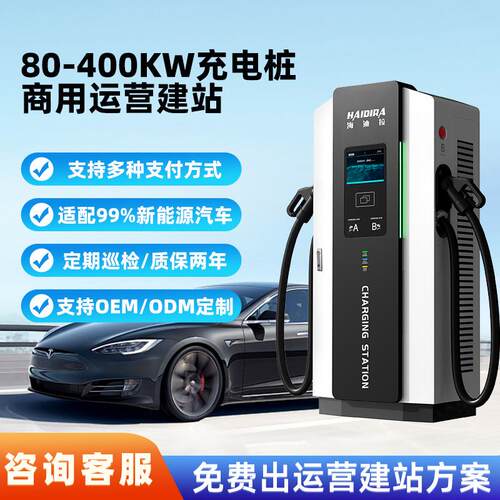 新能源汽车充电桩80/120W/160W运营商用380V直流充电站厂家直销