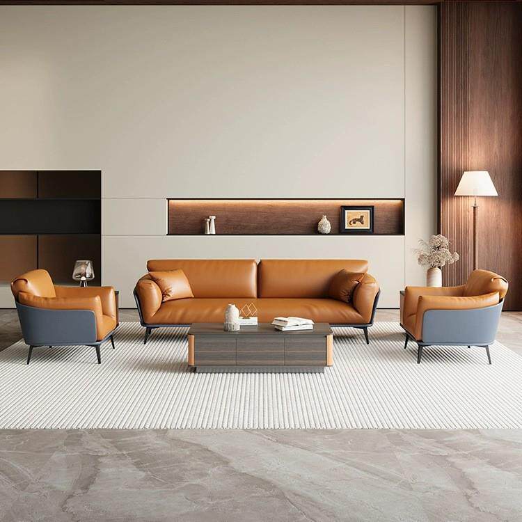 商务会客待室洽谈休息区公沙发会议室办公简约无品牌/现办接代三