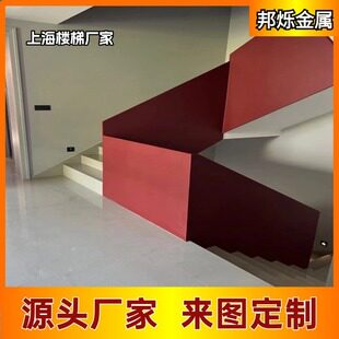 товар из китая 楼梯 法式 铜旋转栏杆楼梯扶手实木别墅镂空铝护栏金属雕花上海市
