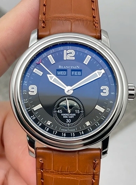 公价10.9万】98新40mm宝珀领袖2863-1130-53B自动机械男手表正品