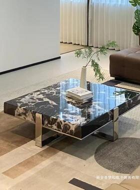 款意式简大理石茶几厅客家43184用大小极户型轻奢简约设计师方茶