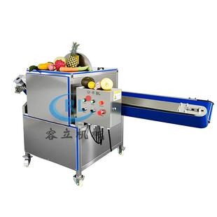 厂家供应肚瓜分半机输送式狗屎瓜切半机器全自动吊瓜劈半机