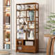 阁多多层展示博古架落地多层家具宝中式 新客厅隔断茶叶书柜物置柜