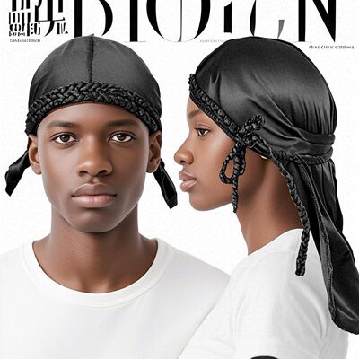 Fried Dough Twists Braid Long Tail Hat Dirty Braid Silk