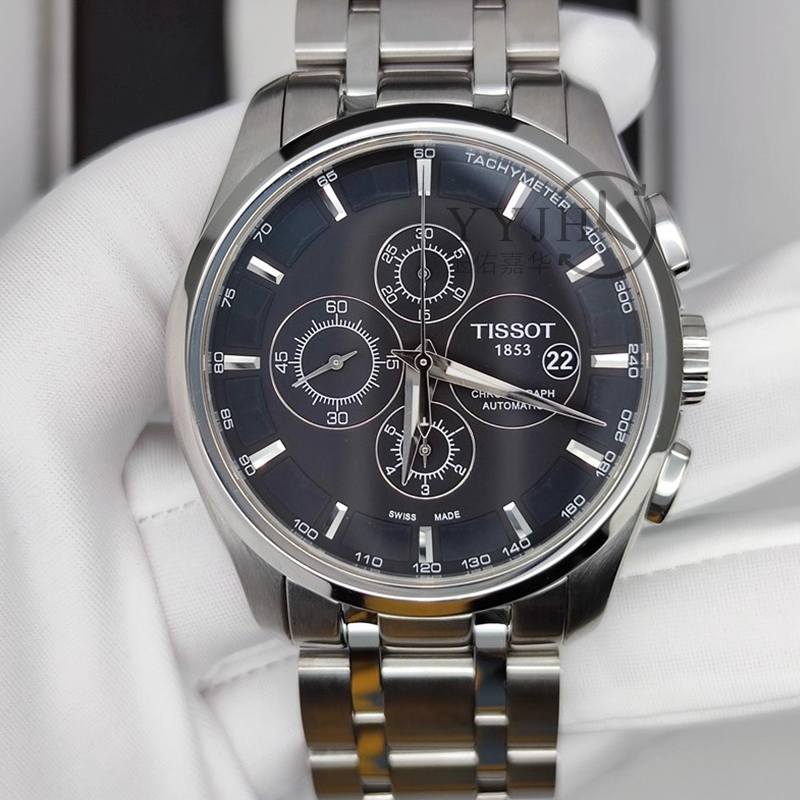 9.8新天梭库图系列T035.627.11.051.00自动机械男士腕表