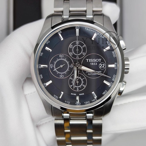 9.8新天梭库图系列T035.627.11.051.00自动机械男士腕表