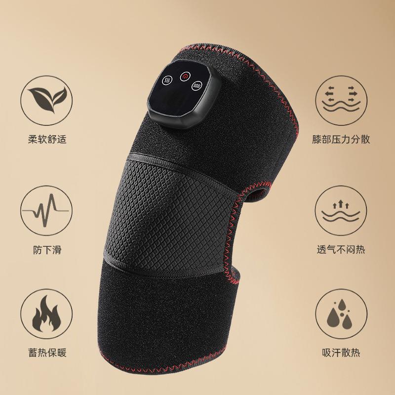 电加热护膝关节按摩仪理疗老寒腿保暖热敷电动护膝宝膝盖按摩器