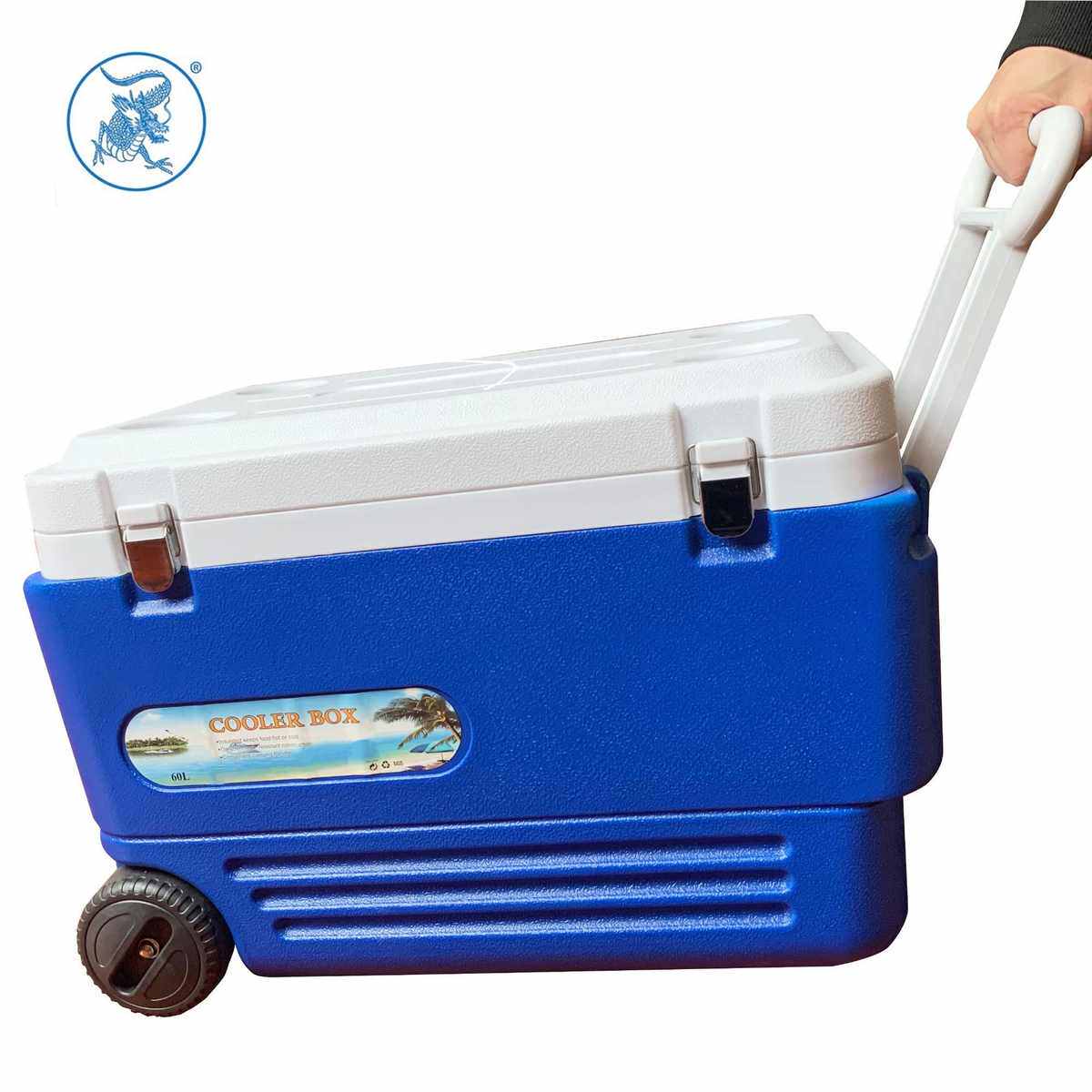 60L80L户外保温箱冷藏箱车载外卖冰桶海钓鱼保鲜冰桶大号冷链外卖