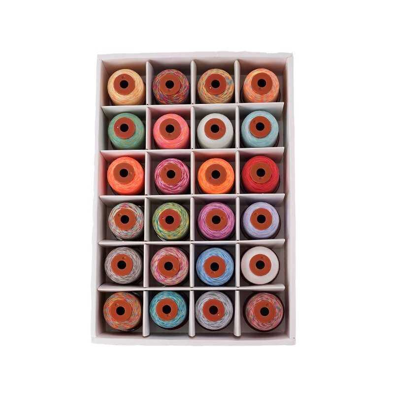彩虹色小卷五彩线手缝线402缝纫线套装 24色家用缝纫机线七彩线,居家布艺,线盒,淘宝优惠券,粉丝福利购,淘宝优惠卷