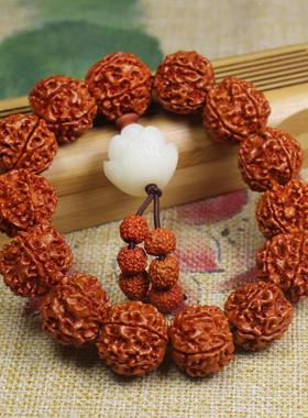 金刚菩提手串牛骨蜜蜡五瓣菩提子