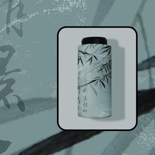 正品 子全自动雨伞女高国颜值风防竹晒太阳伞男雨两用便携遮晴 中式