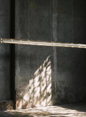 意大利 Luce Orizzontale一字餐厅设计师款北欧极简吧台长条吊灯