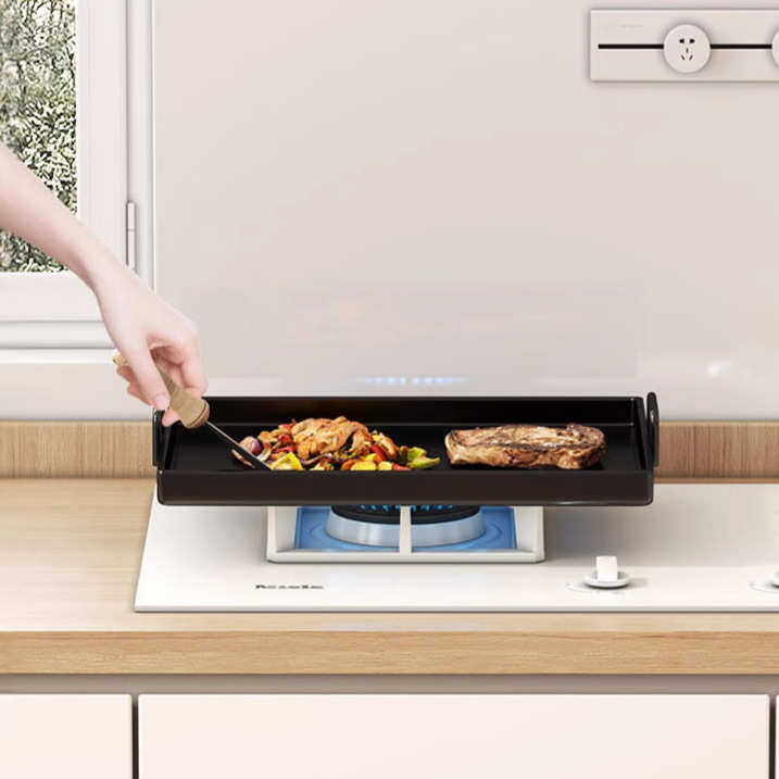 网红铁板烧长方形铁锅烤盘家用平底锅铁板烧盘加厚煎锅烧烤专用锅,厨房/烹饪用具,烧烤盘,淘宝优惠券,粉丝福利购,淘宝优惠卷