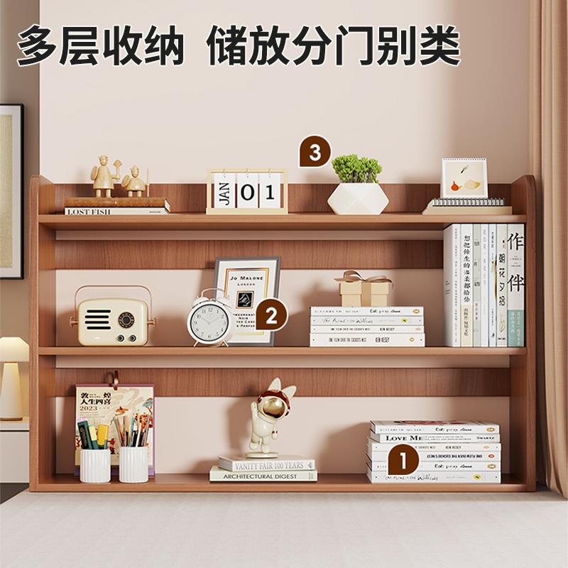 桌面置物架飘窗21639084层书架窗台收纳柜子储物放台的小书柜多阳