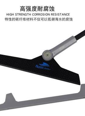 碳纤维二代可伸缩鱼缸刮藻玻璃壁水垢清洁工具青苔刮刀除藻刀