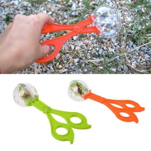 Plastic Insect Catcher Scissors Tongs Tweezers For Kids