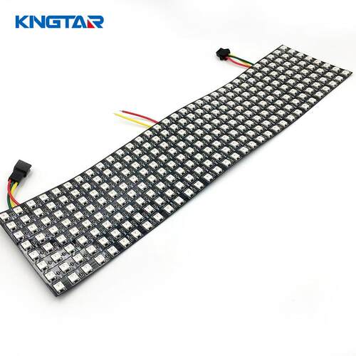 SK6812/WS2812B 8*32LED像素屏软屏点阵柔性可编程5VRGB超亮