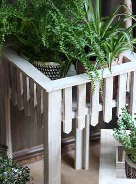 ZGB创意实木花架绿植布花盆架落台阳客地厅花园庭院置道具多肉植