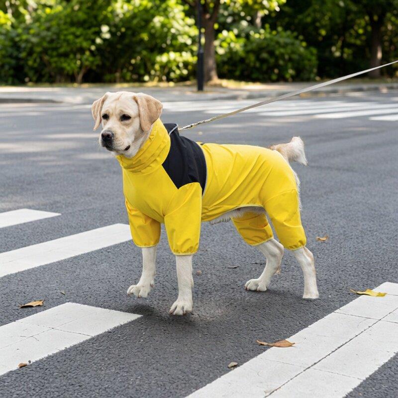 狗狗雨衣冲锋衣服小型犬狗雨衣四脚宠物雨天衣服夏防水柯基中型犬