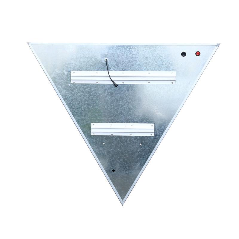 太阳能标志牌发光警示牌让红白三角形行LTRX警示牌ED三角标识形标