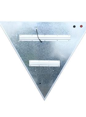 太阳能标志牌发光警示牌让红白三角形行LTRX警示牌ED三角标识形标