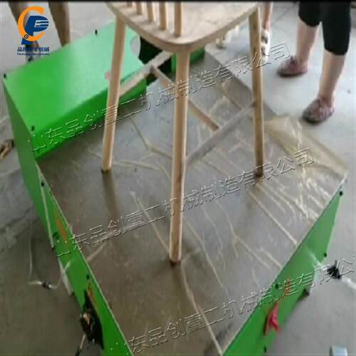 学习桌办公桌桌腿踢平机 小型板凳腿找平机 台式三角凳平腿锯机