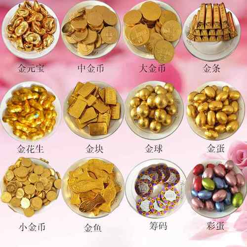 包邮金币硬币元宝巧克力烘焙婚庆乔迁年货糖果1斤钱（代可可脂）
