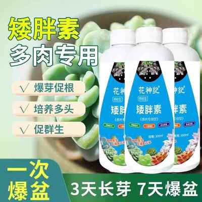 多肉专用矮胖素防徒长增肥上色矮壮剂生石花盆栽通用型浓缩营养液