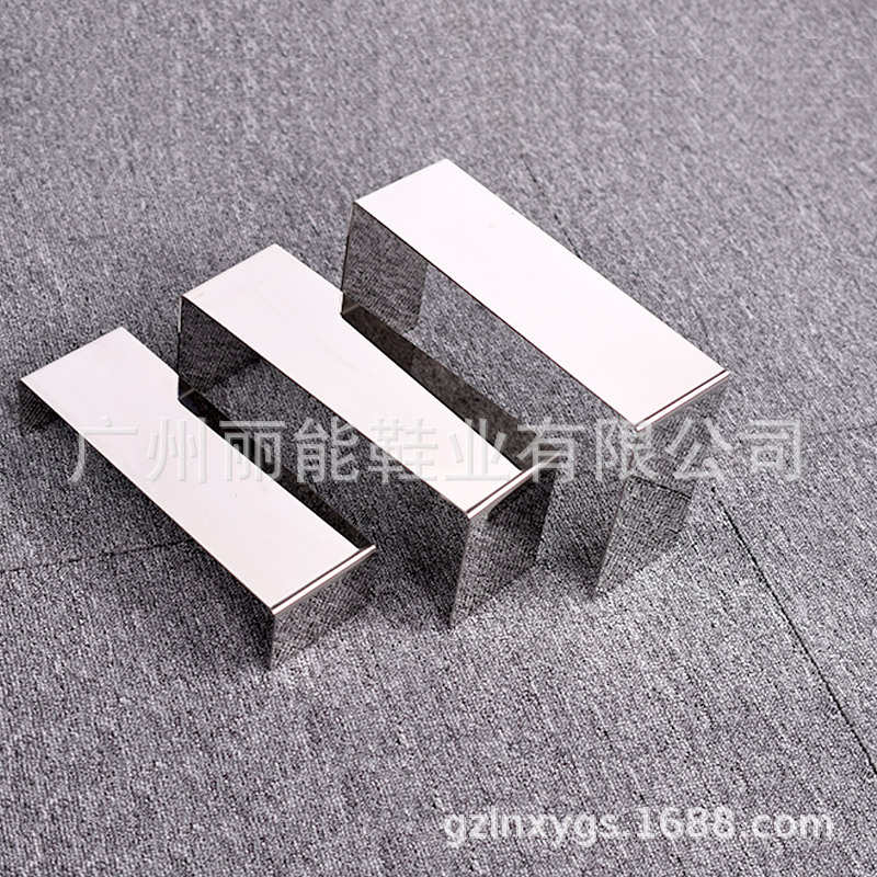 供应不锈钢鞋托架展示架精品鞋子包包展示架鞋店陈列道具架三件套