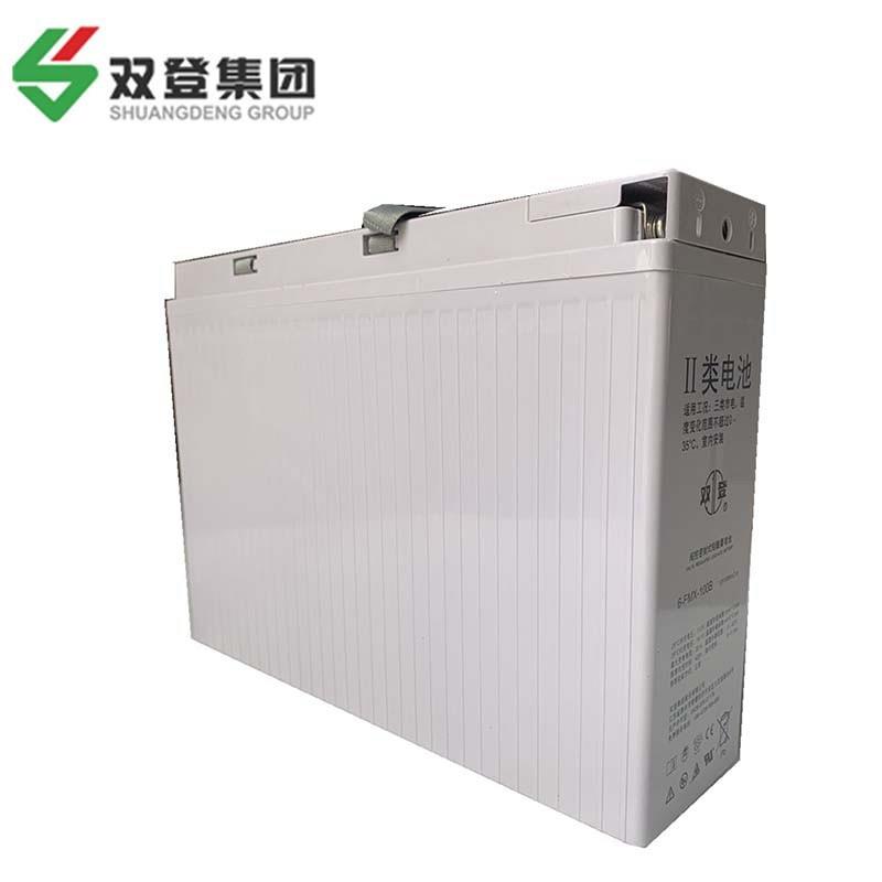 双登蓄电池前置端子狭长型6-FMX-100B/12V100AH/150H/200AH直流屏
