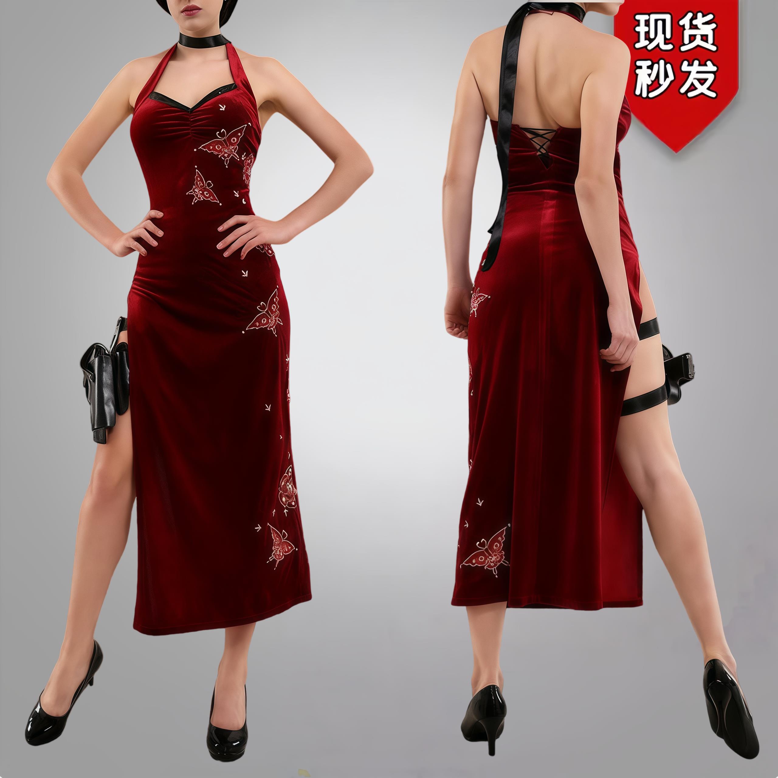 万圣节生化危机cos服Resident Evi艾达王cosplay旗袍图片