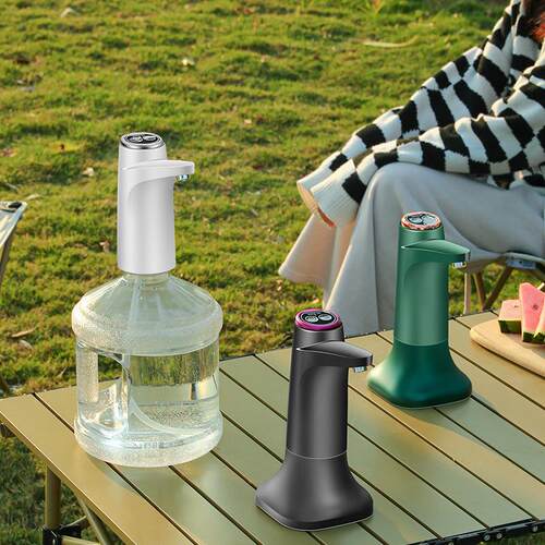 无饮线水电机动桶装水抽水器水上出水器吸水器优品源带底座免插电