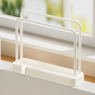 厨房抹布置物沥水架台面架家用多功能清洁布钢丝球收纳架洗碗布