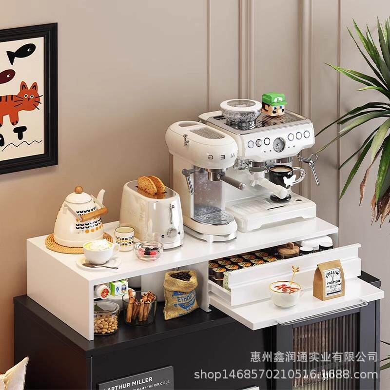 置桌面咖啡机物架餐桌台面食收纳盒水YCKWBLJ吧零抽屉架子多层收
