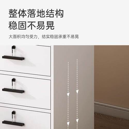 床头柜简约现代卧室家用储物柜床边柜抽屉式带锁置物柜矮柜小柜子