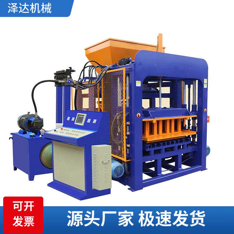 出口供应QT4-15自动液压免烧设备多功能空心砖混凝土水泥制砖机