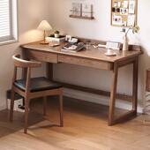 中式 实木书桌小户型办公电脑桌学生家用卧室儿童写字阅读学习桌子