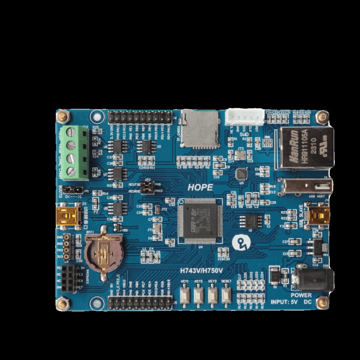 浩普STM32H750VBT6 开发板 RS485 FDCAN 物联网 超STM32F407
