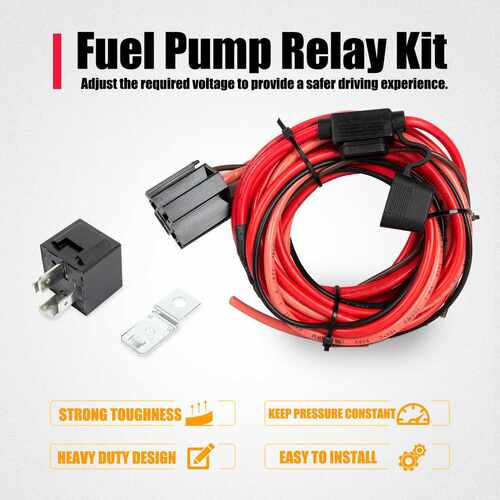 电动燃油泵线束继电器套件40A开关套件12V P/N 30247防水继电器