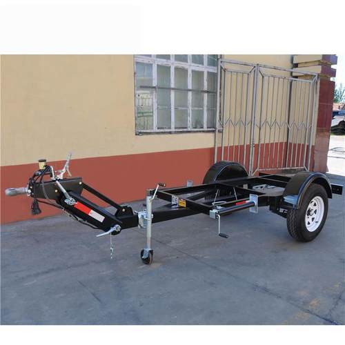 2吨牵引高度可调节骨架拖车框架拖车发电机组用拖车
