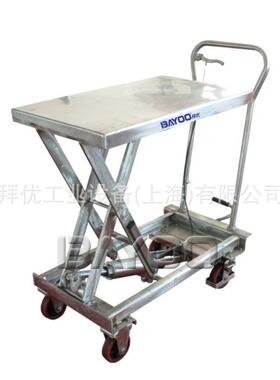 AYOO/ 钢不锈升降台车,04不锈钢B推平车,不锈钢MQH搬运